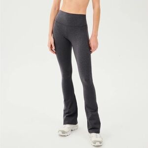 Splits59 Raquel High Waist Flared Leggings Heather Gray XS Long Tall X1